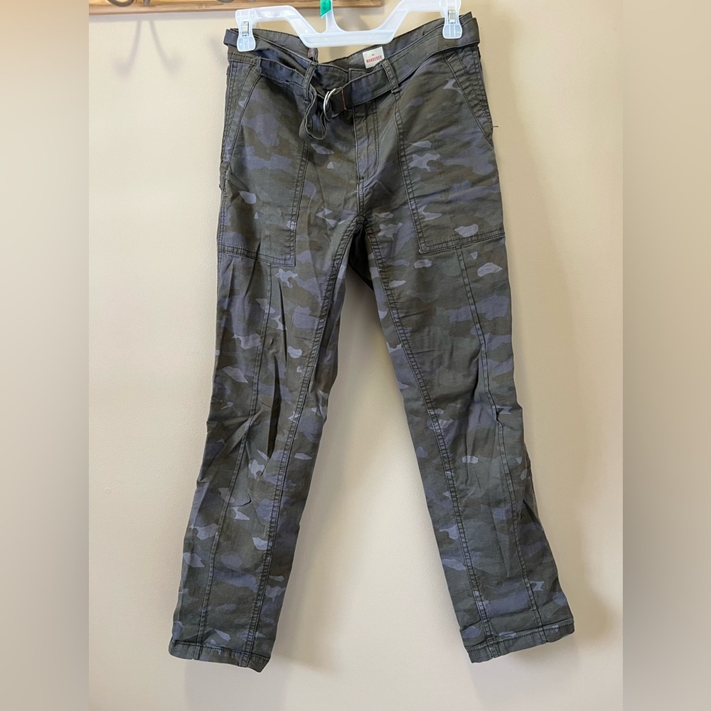ANTHROPOLOGIE The Wanderer Moss Camouflage Pants Size 27 - Picture 3 of 9